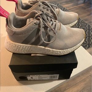 Women’s Gray and Pink NMD’s Adidas